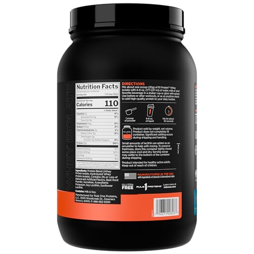 Rule 1 Proteins R1 Whey Isolate scoop for quick, convenient shakes