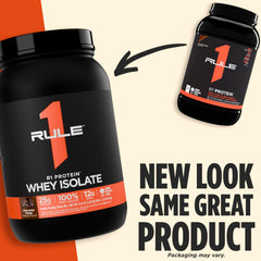 Rule 1 R1 Protein Whey Isolate nutrition panel emphasizes clean macros
