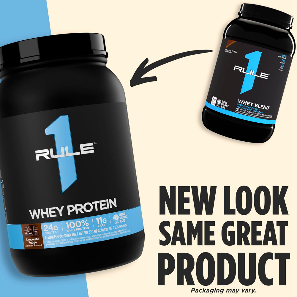 Rule 1 Whey Protein naturally occurring EAAs and BCAAs support recovery.