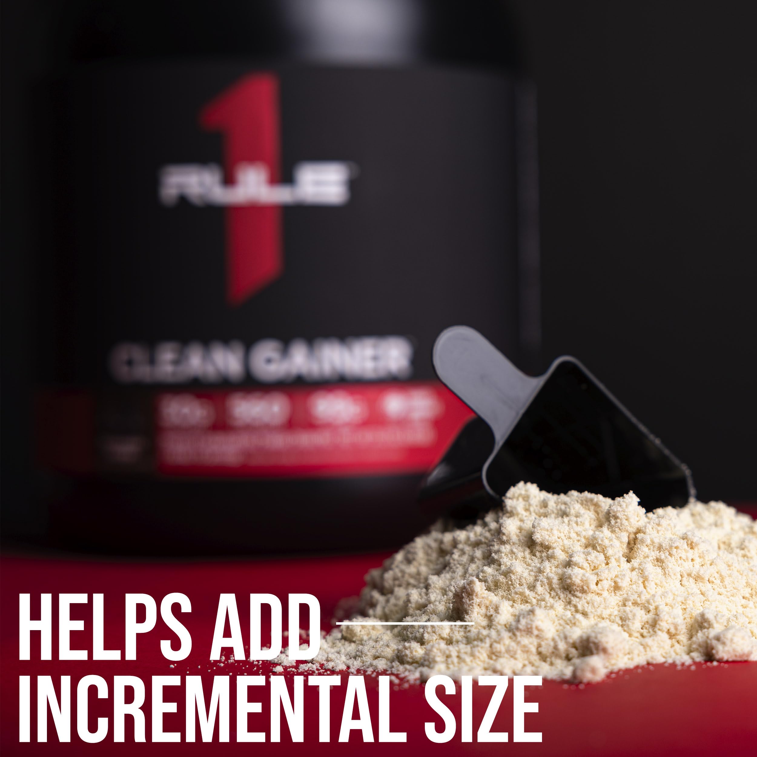 Vanilla Ice Crème flavor pour of Rule 1 Clean Gainer into shaker
