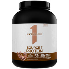Rule 1 Source 7 Milk Chocolate tub for daily protein.