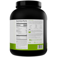 Rule 1 Source 7 Protein powder measuring scoop highlights convenient daily protein supplementation.