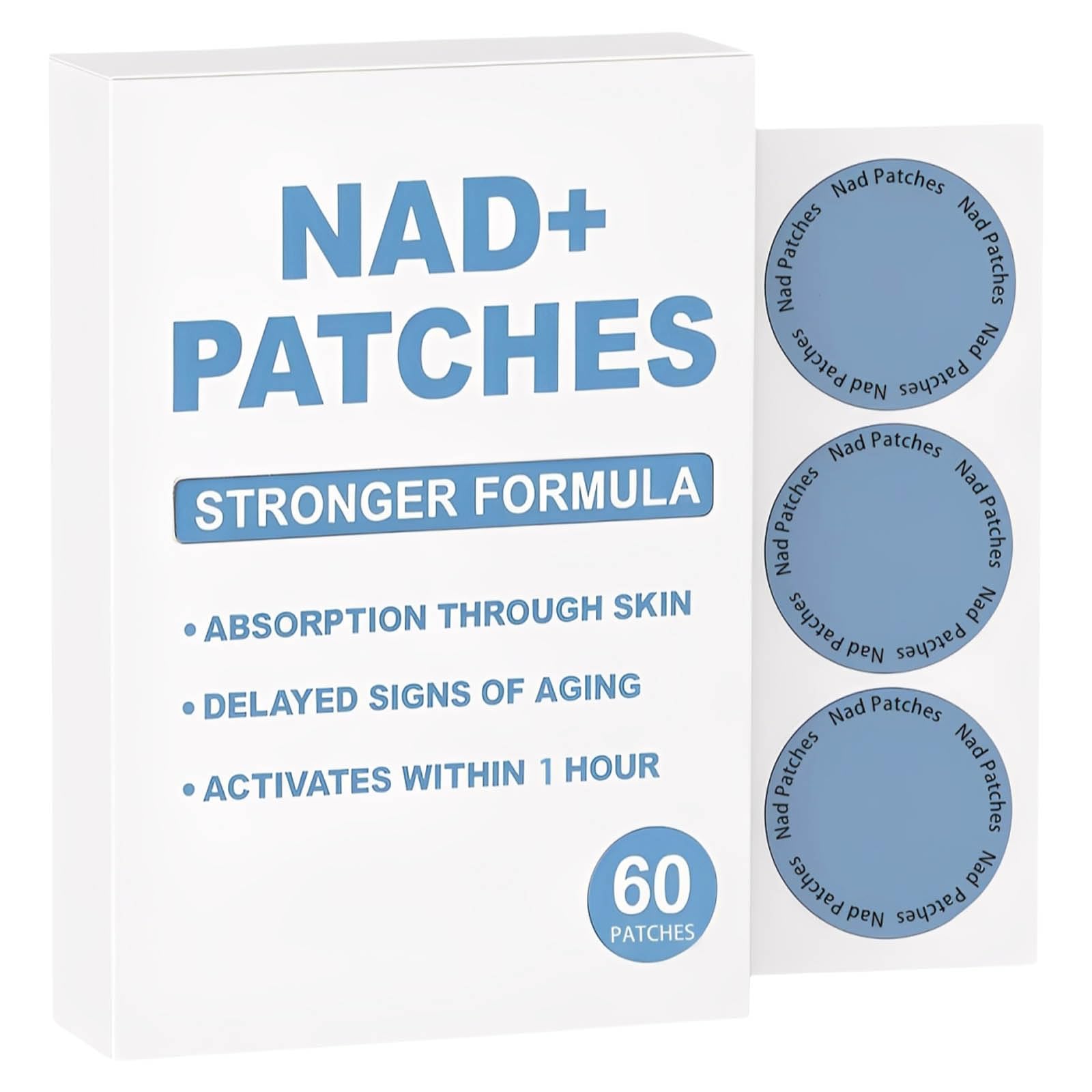 Rulinal NAD Patches for Women packaging front, highlighting wellness support.
