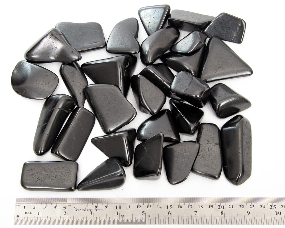 RUMINERAL shungite meditation stone for focused breathing.