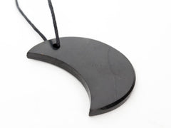 RUMINERAL Shungite pendant with cotton cord ready for calming energy.