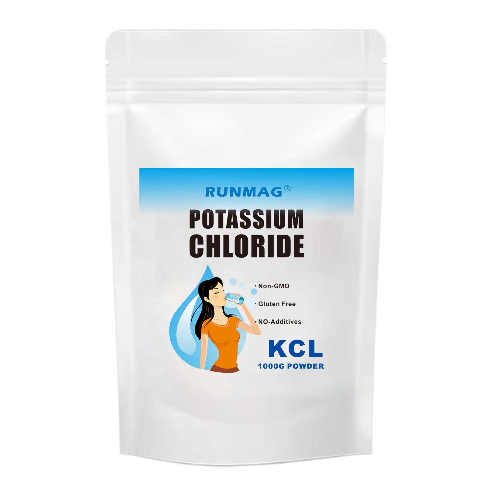 RUNMAG potassium chloride powder 1kg for sodium-free seasoning