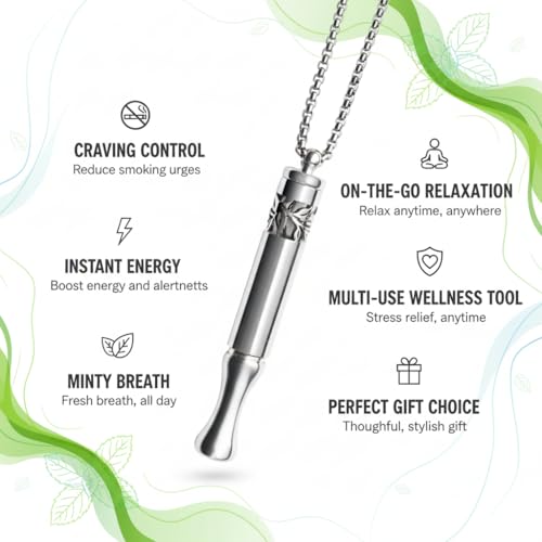Runmecy breathing necklace worn as a discreet wellness accessory for calm.