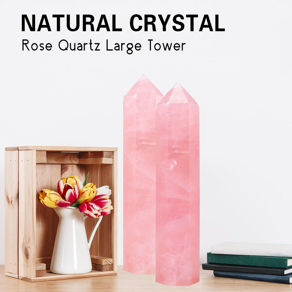 Runyangshi rose quartz meditation crystal promotes calm and mindful ambiance