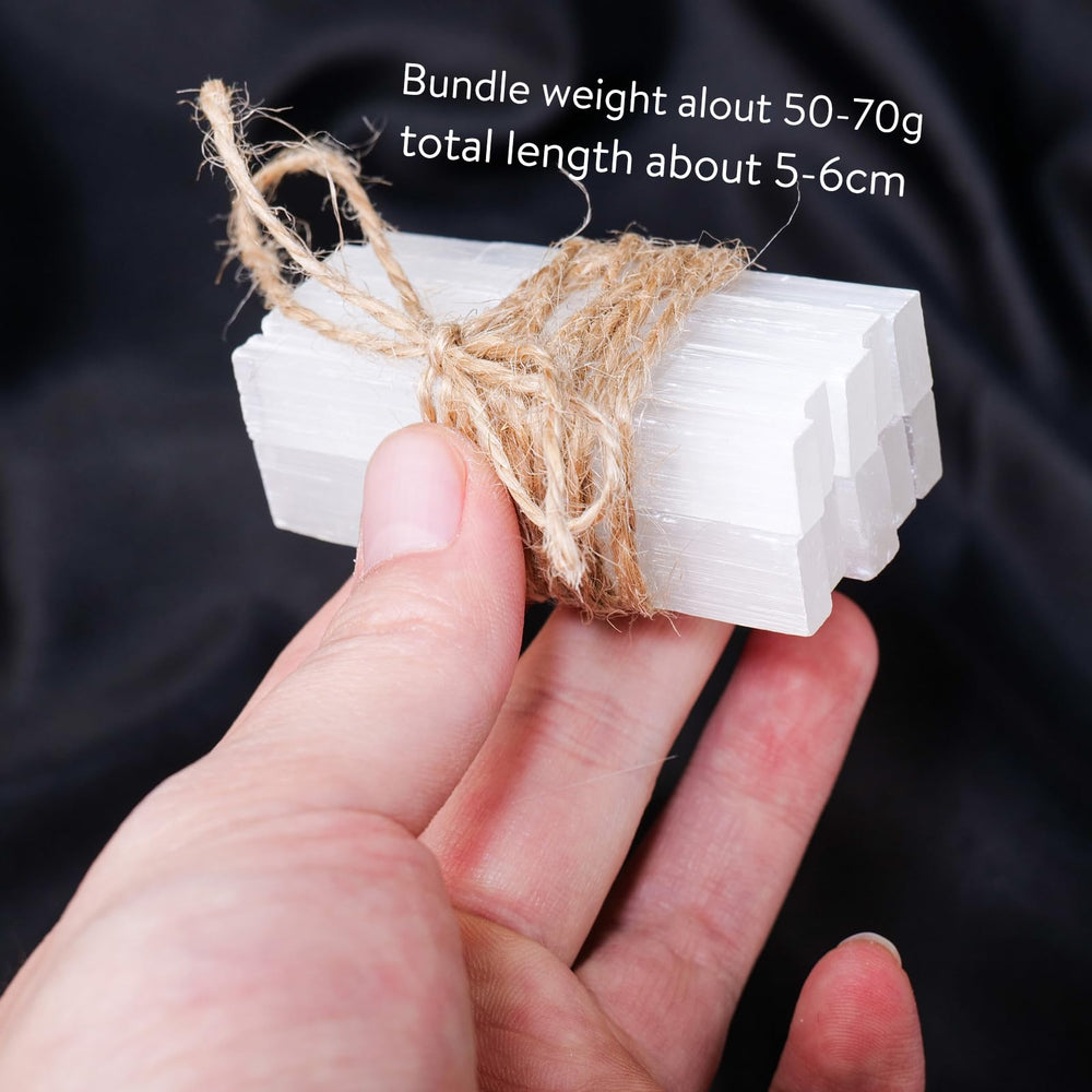 Runyangshi selenite sticks in gift box ready for mindful gifting