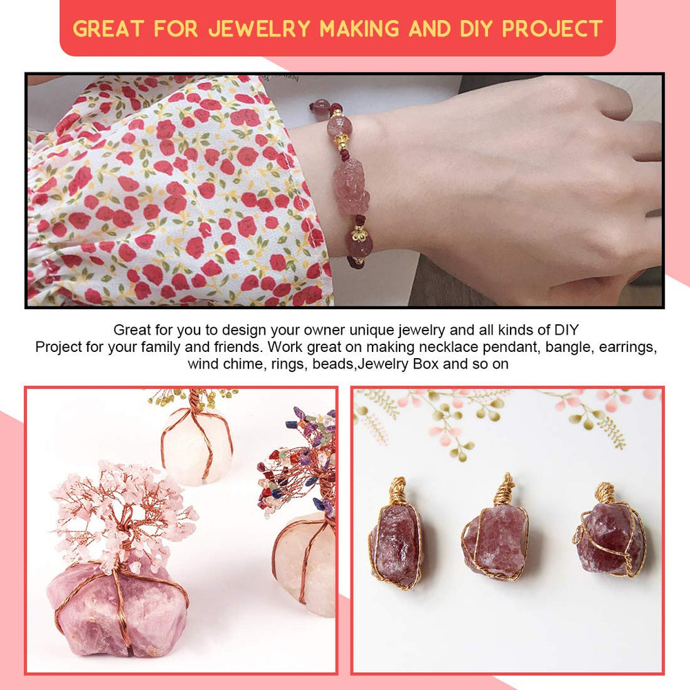 Rustark Strawberry Quartz gift-pack stones for housewarmings and celebrations.