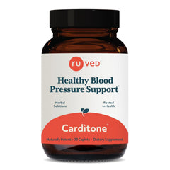 ruved Carditone bottle front view highlighting heart support for adults