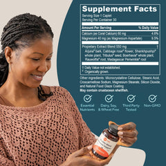 ruved Carditone ingredients list featuring Rauwolfia and Arjuna for circulation