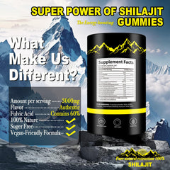 Ruxidora Shilajit Gummies with Ashwagandha blend for steady energy