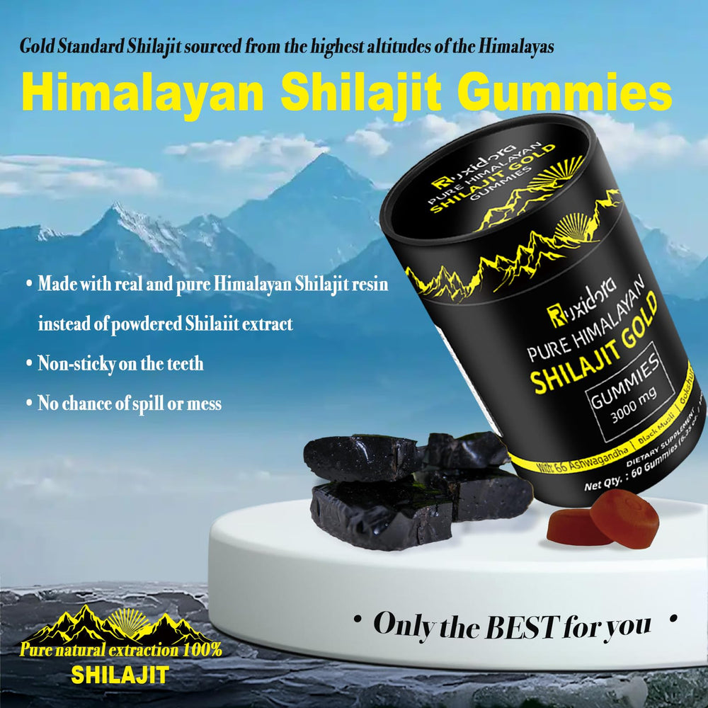 Ruxidora Shilajit Gummies No Added Sugar for cleaner snacking