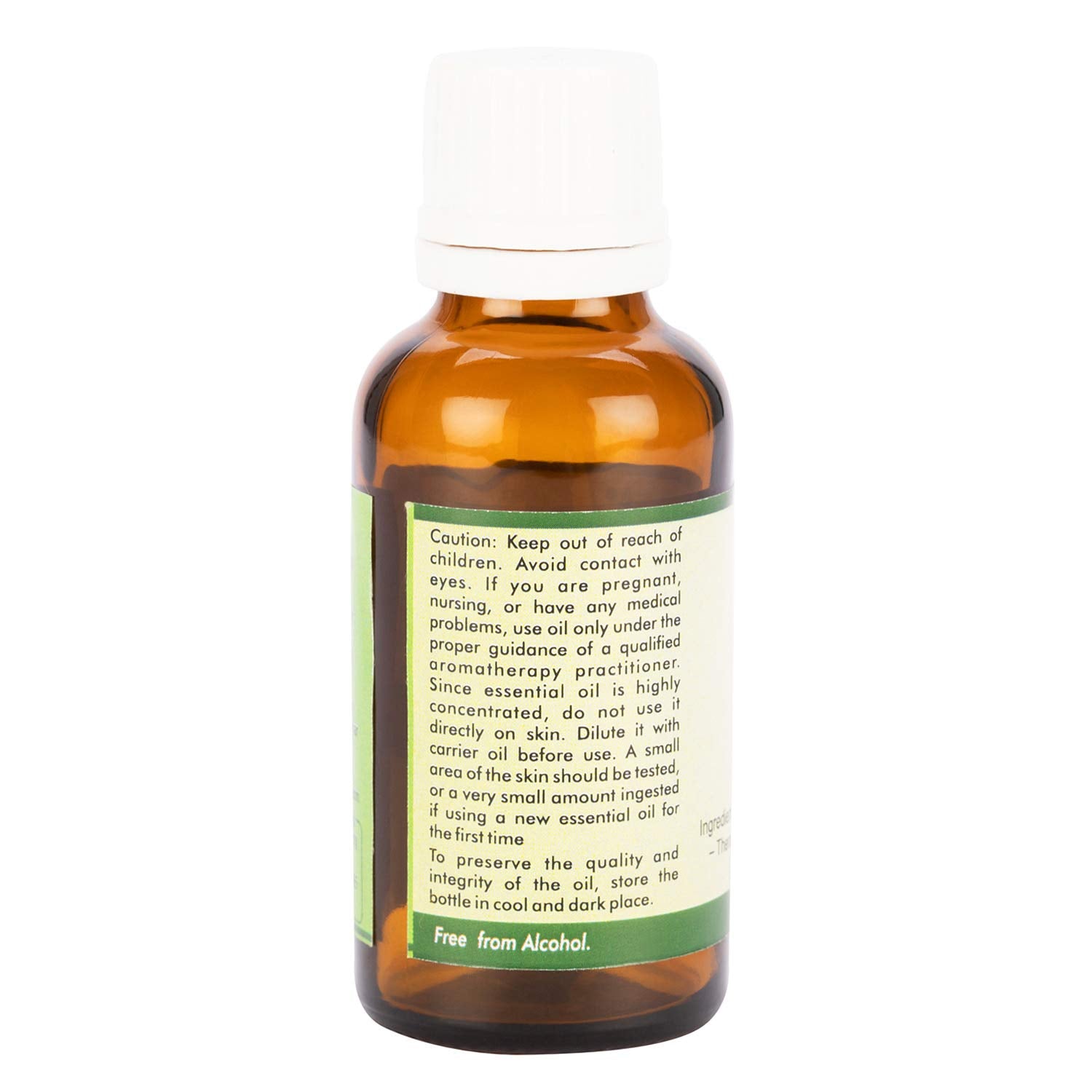 R V Essential Melissa essential oil label close-up signaling quality and purity for diffusing.