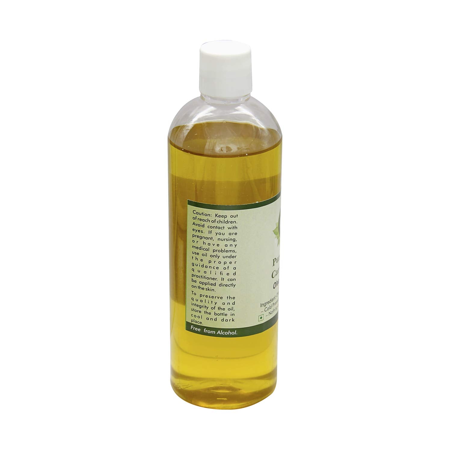 R V Essential olive oil bottle pour highlighting versatile skin, hair, and nails use.