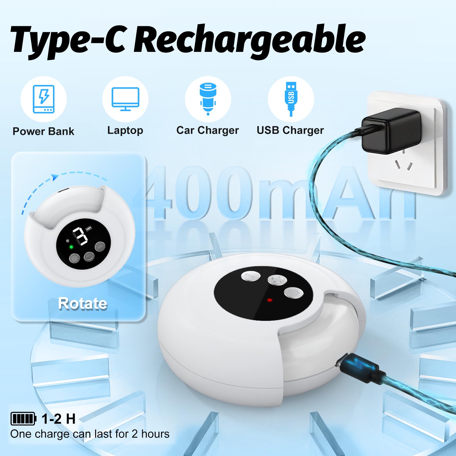 RVDU 2-in-1 nail clipper storage box keeps accessories organized.