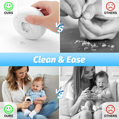 RVDU electric nail clipper with 3 speeds adapts to kids and seniors.