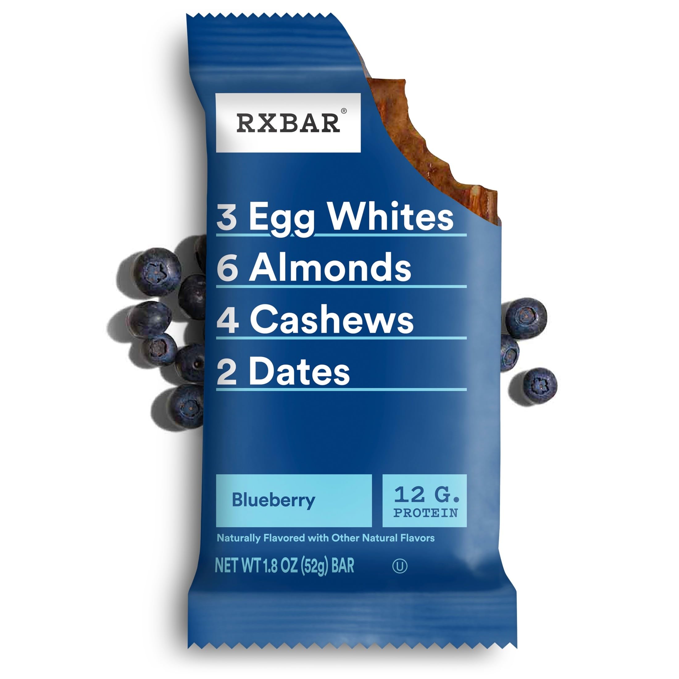 RXBAR bar in hand demonstrates portable protein for workouts.