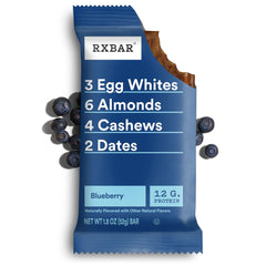 RXBAR Blueberry bars on breakfast table for a quick, satisfying start