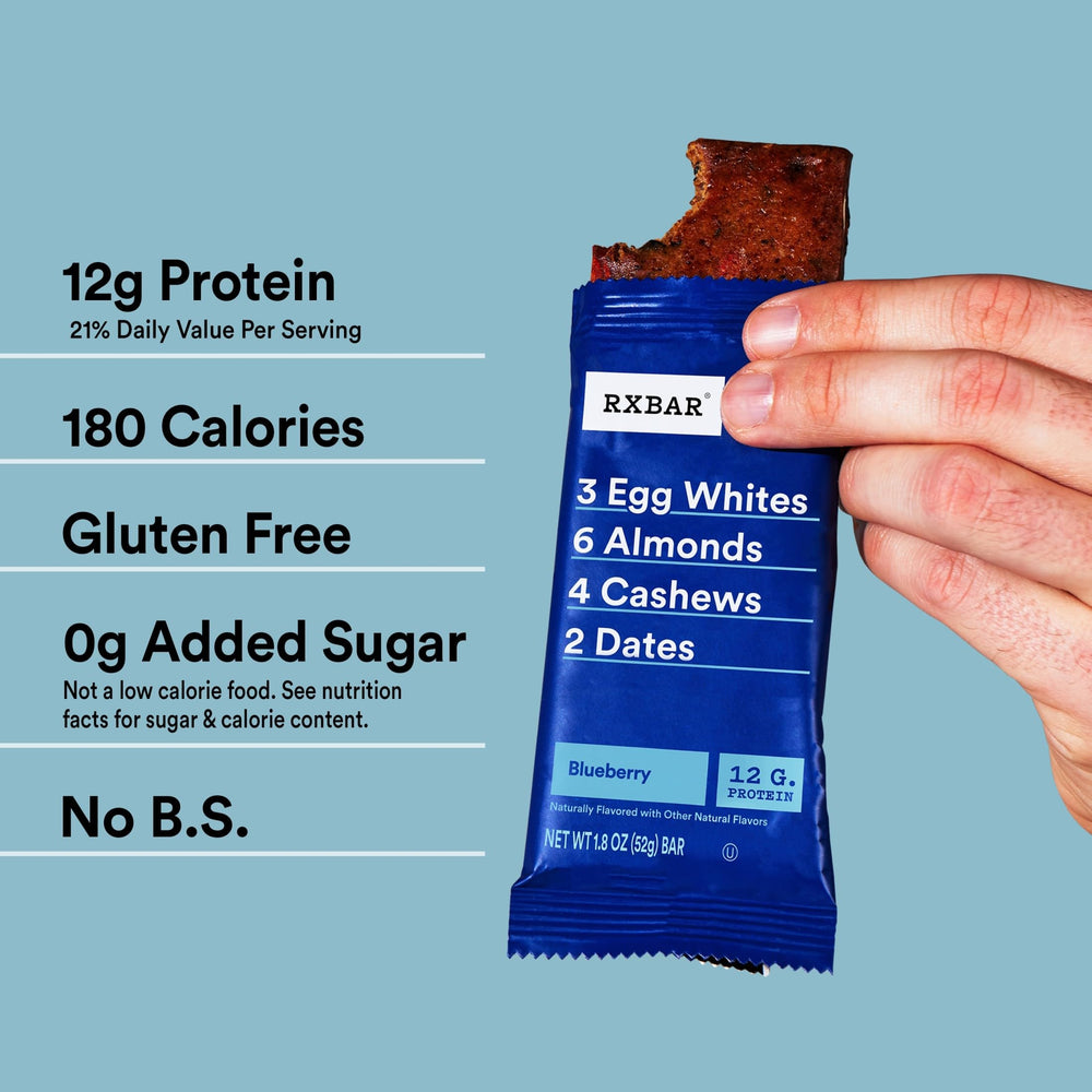 RXBAR blueberry breakfast pairing for a wholesome morning boost.