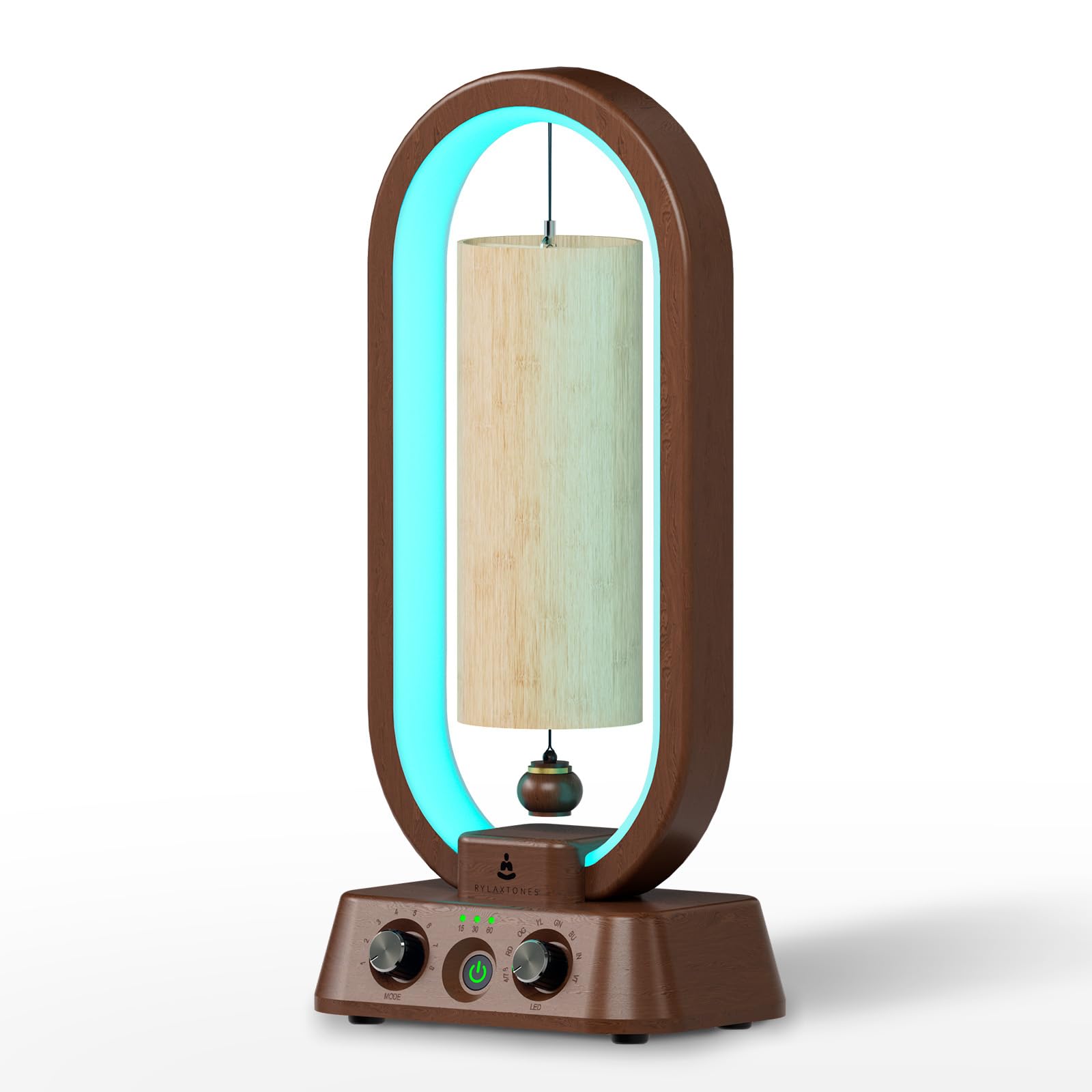 Rylaxtones automatic bamboo wind chimes system showcases premium resonance for calm, focused spaces.