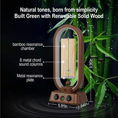 Rylaxtones wind chimes with eight sound modes offer varied soundscapes for meditation.