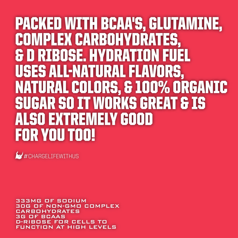 Ryno Power Hydration mixed in a glass with a vibrant pink color.