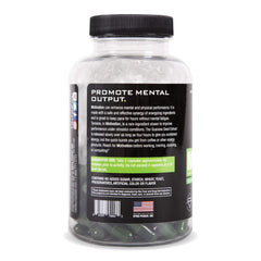 Ryno Power Motivation veggie capsules close-up highlights clean ingredient appeal.