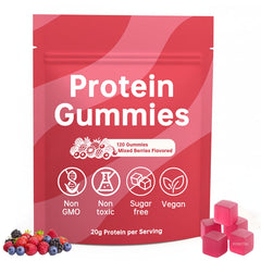 RyNutra protein gummies bottle for convenient daily protein support.