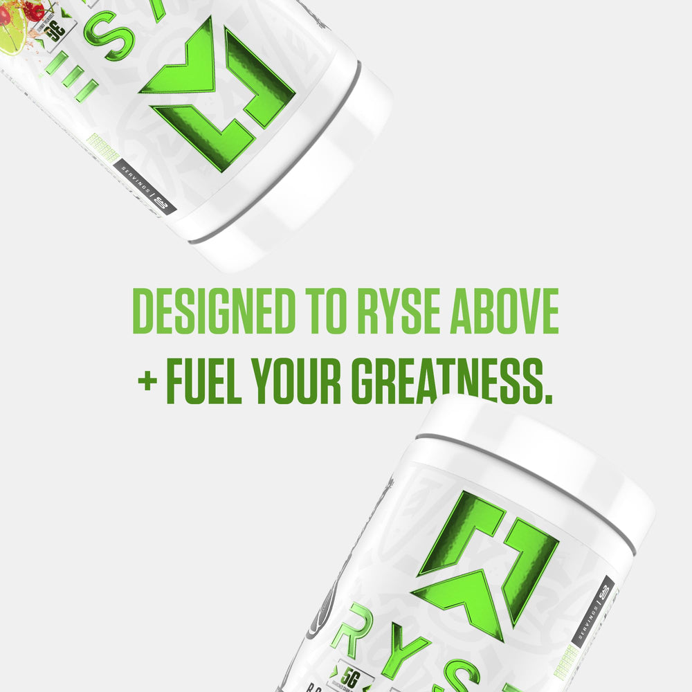 RYSE BCAA EAA Powder packaging box signals purity and quality