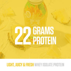 RYSE Clear Protein Drink 22g whey isolate label highlights protein strength for lean recovery