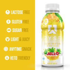 RYSE Clear Protein Drink zero sugar nutrition facts emphasize sugar-free option
