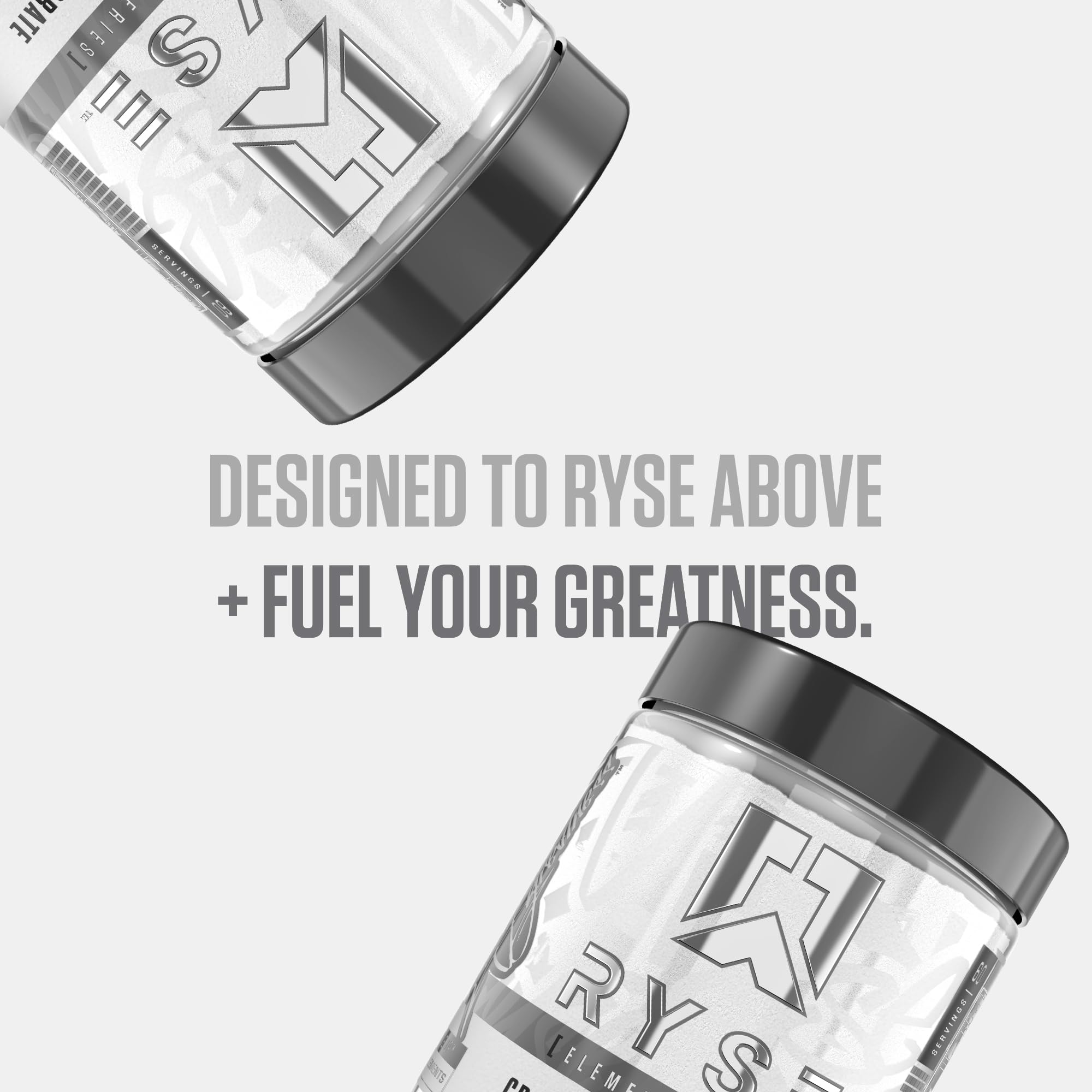 RYSE Creatine Monohydrate purity seal highlights tested ingredients for reliability.