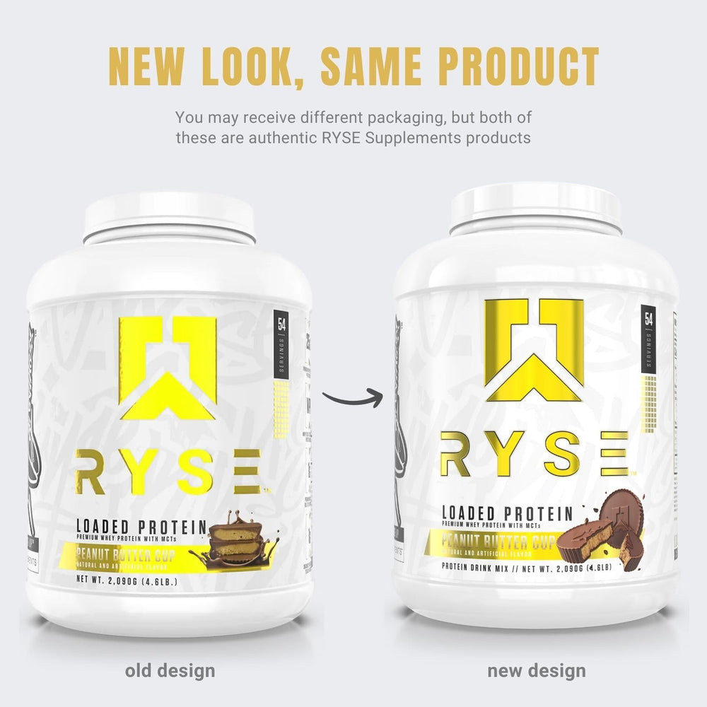 RYSE Loaded Protein Peanut Butter Cup closeup shows rich texture and inviting aroma.