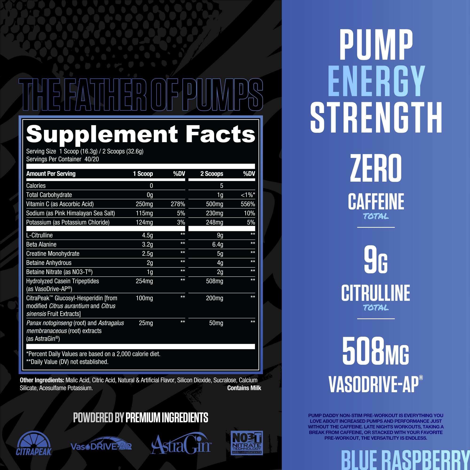 Scoop dissolving in water for a clean, stimulant-free pump