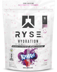 RYSE Up Hydration Sticks bottle pour for fast electrolyte replenishment on the go.