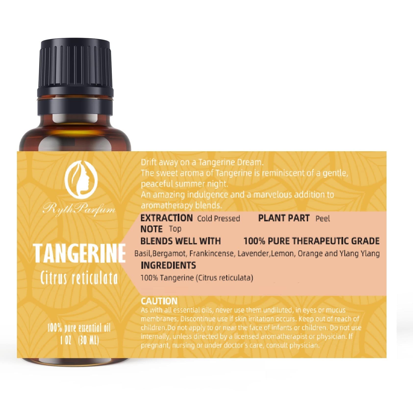 RythParfum Tangerine oil for bath and massage with bright citrus notes.