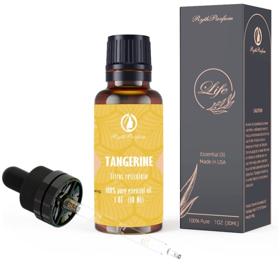 RythParfum Tangerine oil ideal for skin care routines and spa-like baths.