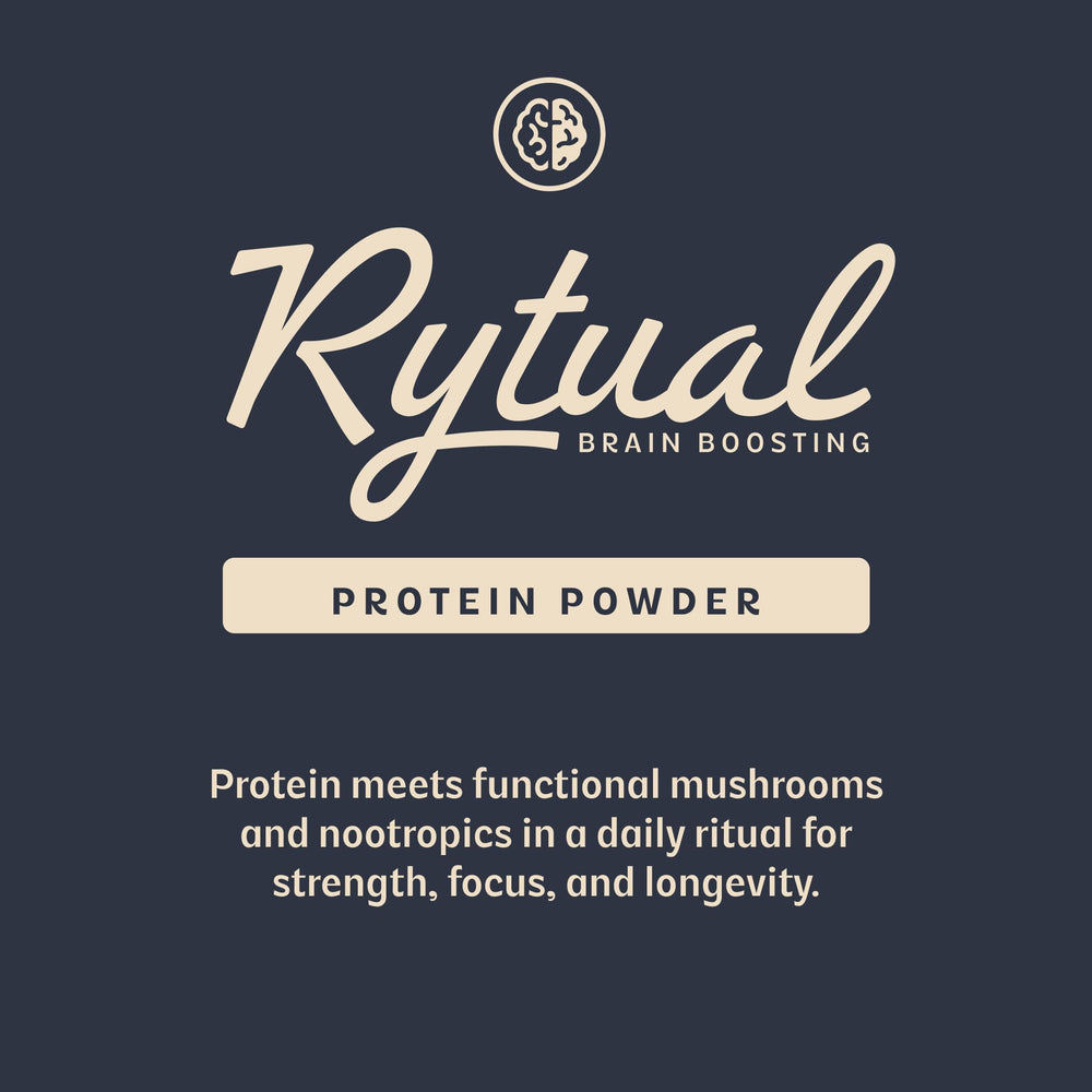 Rytual Lion’s Mane close-up highlights cognitive-support ingredients.