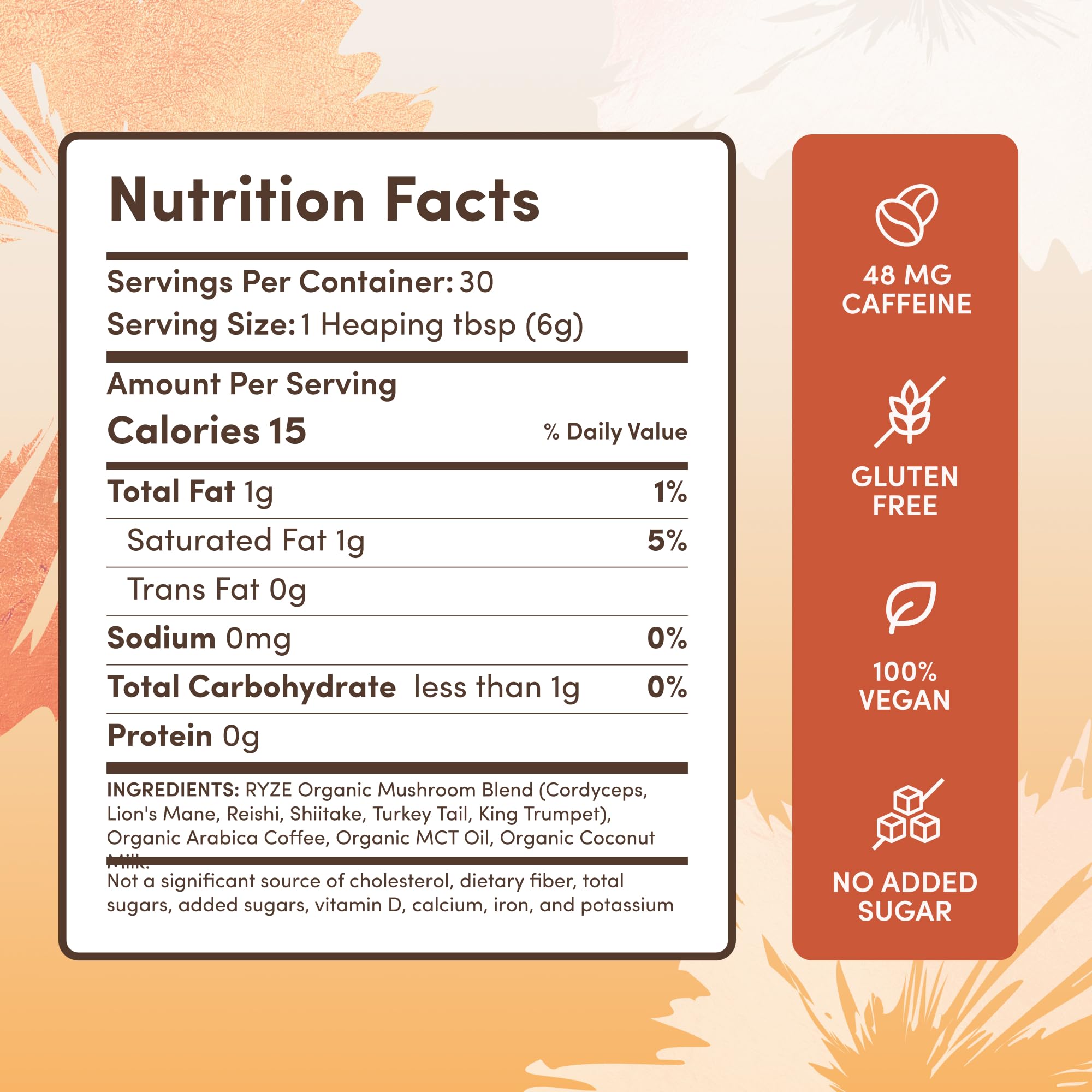 RYZE Mushroom Coffee daily-use blend for consistent focus and digestion.