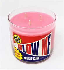 S&M Blow Me candle 3-wick burn-time image demonstrates long-lasting ambiance.