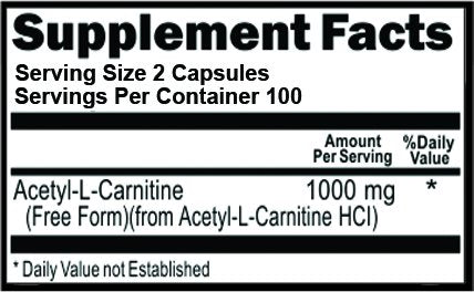 S Superior Health L-Carnitine label detail shows Acetyl L-Carnitine origin