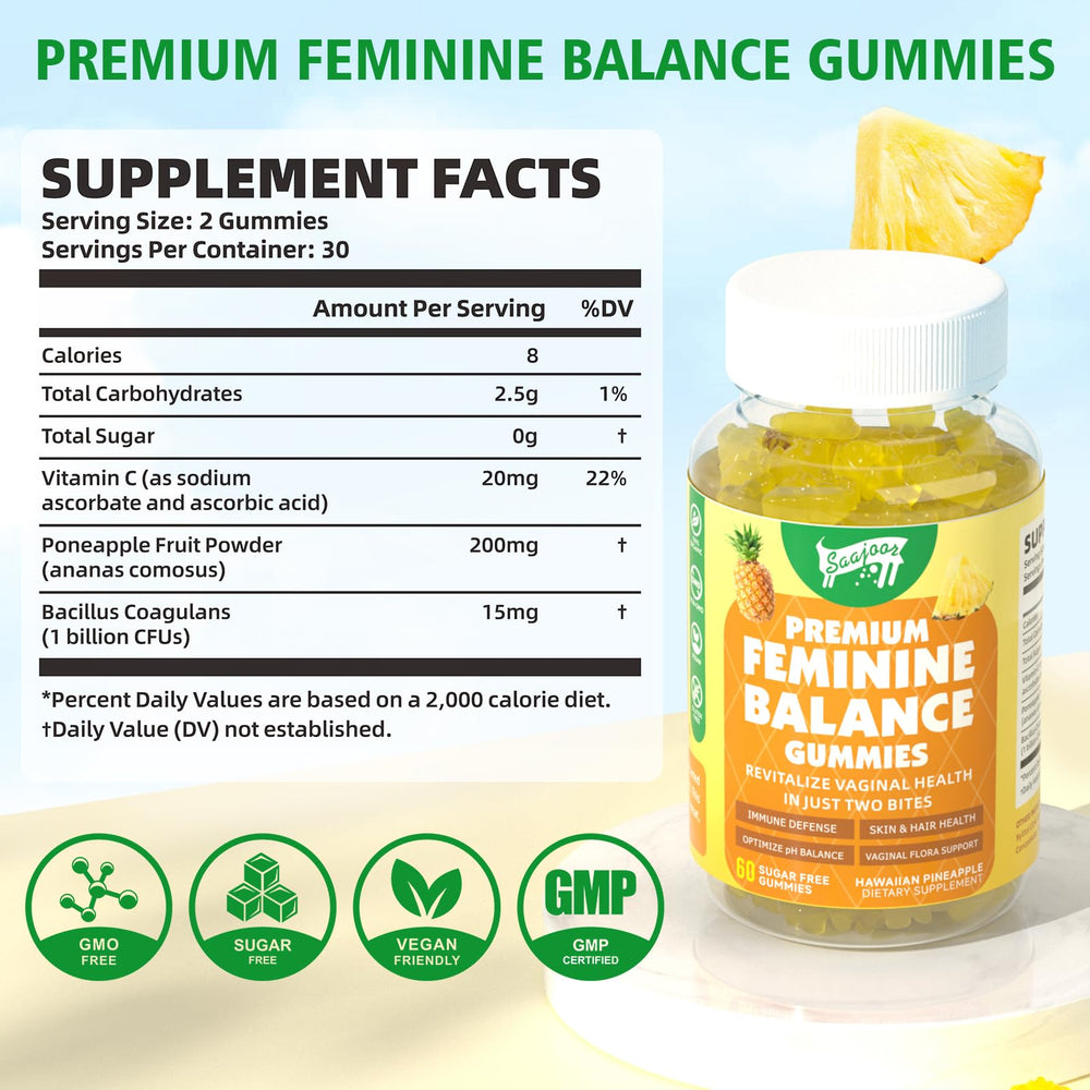Saajoor gummies close-up highlights pineapple flavor for a refreshing bite.
