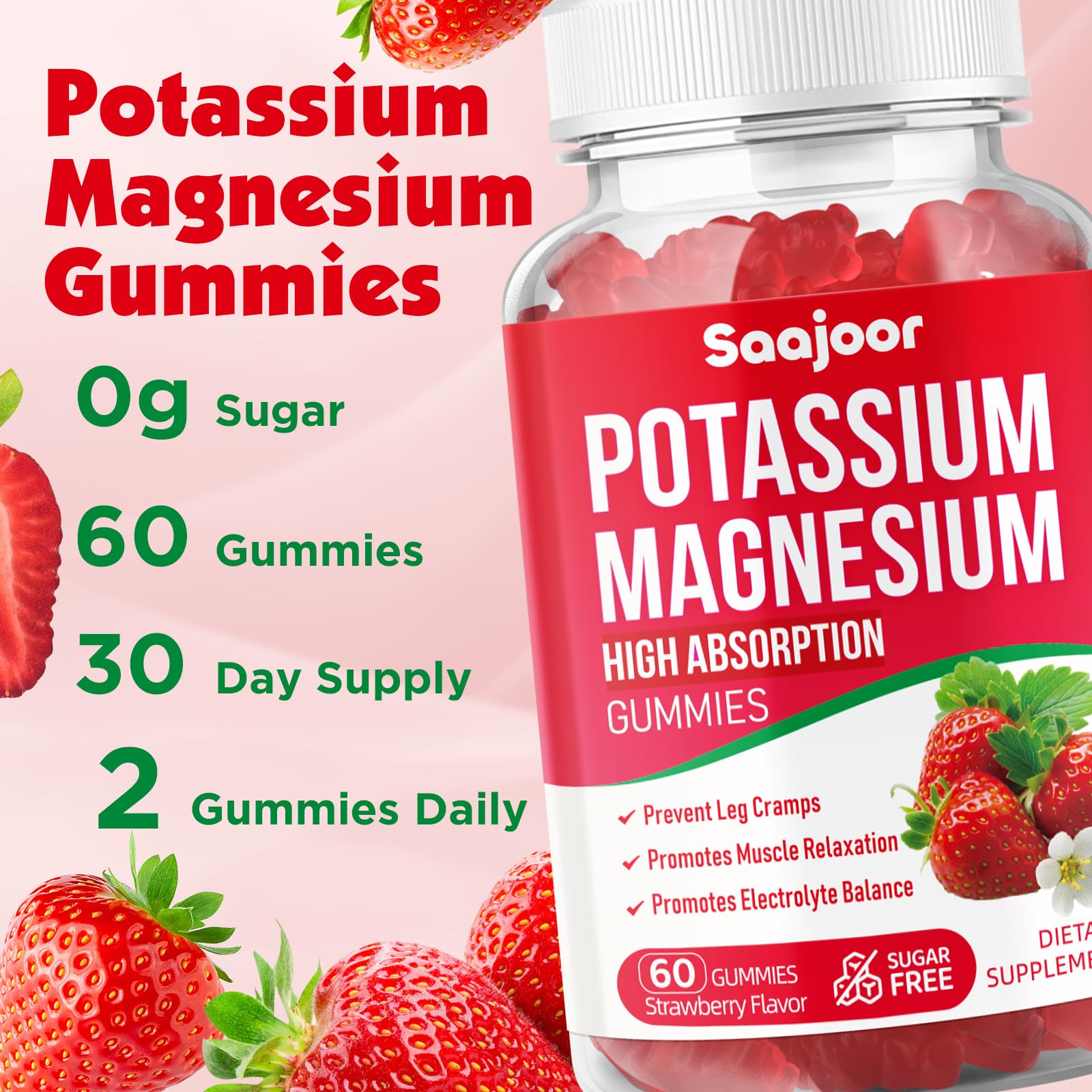 Saajoor gummies gluten-free and gelatin-free for versatile diets.