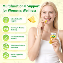 Saajoor pineapple flavor gummies with vitamin C for daily wellness.