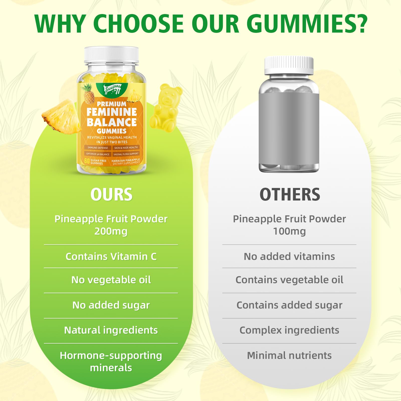 Saajoor gummies texture close-up highlighting chewy consistency.