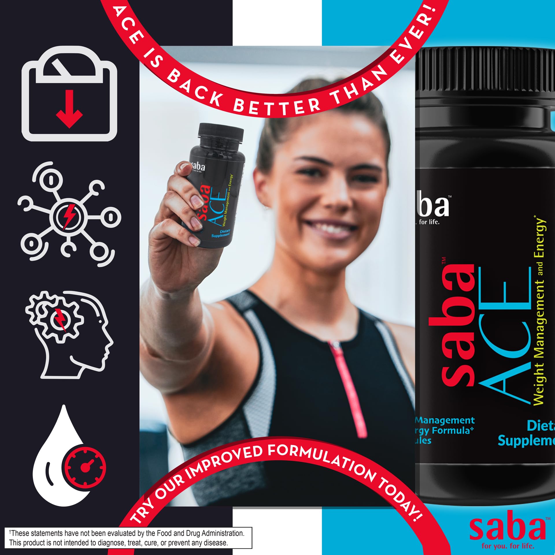 Saba ACE energy-focus-during-workout captures sustained stamina and clarity.