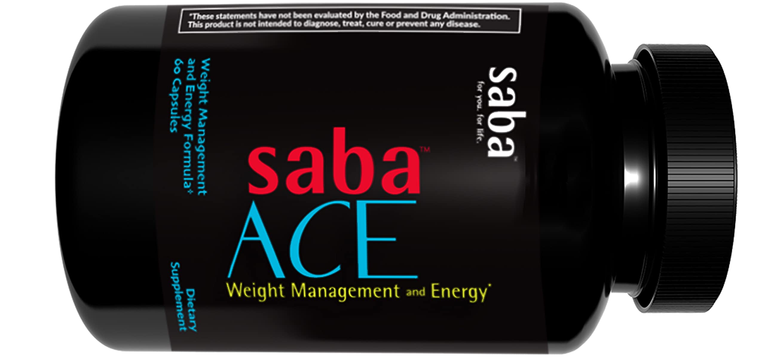 Saba ACE greenselect-phytosome display highlighting fat metabolism support.