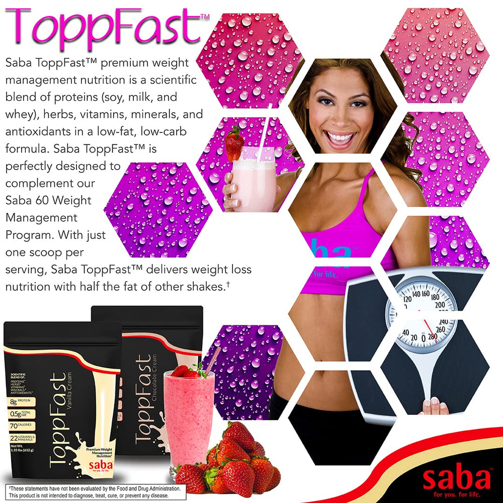 Saba ToppFast serving-scoop visual emphasizes convenient daily use.